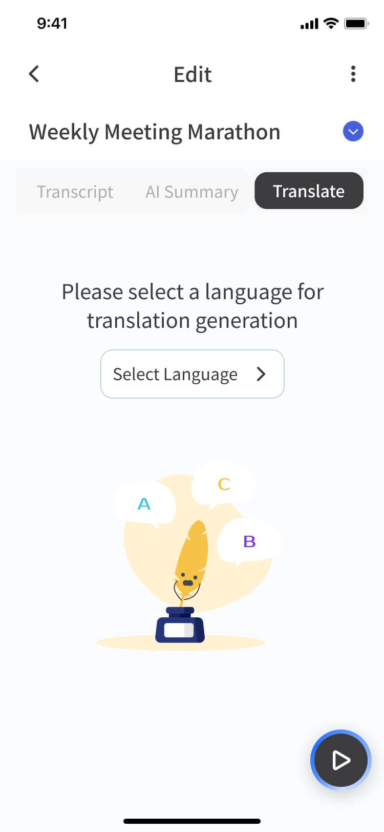 Meeting Ink supported languages — multilingual live transcription and translation