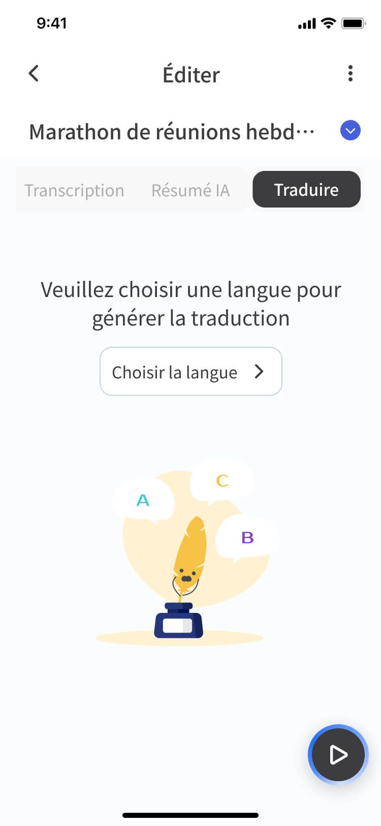 Langues prises en charge par Meeting Ink - transcription et traduction en direct multilingues
